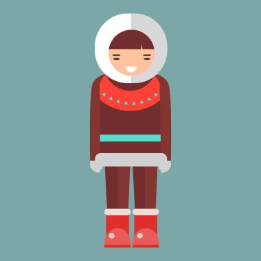 Eskimo vektör çizim.