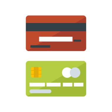 Vektör para kartı izole