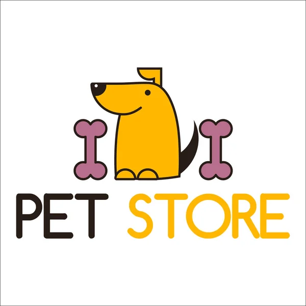 Tienda de mascotas símbolos vector . — Vector de stock