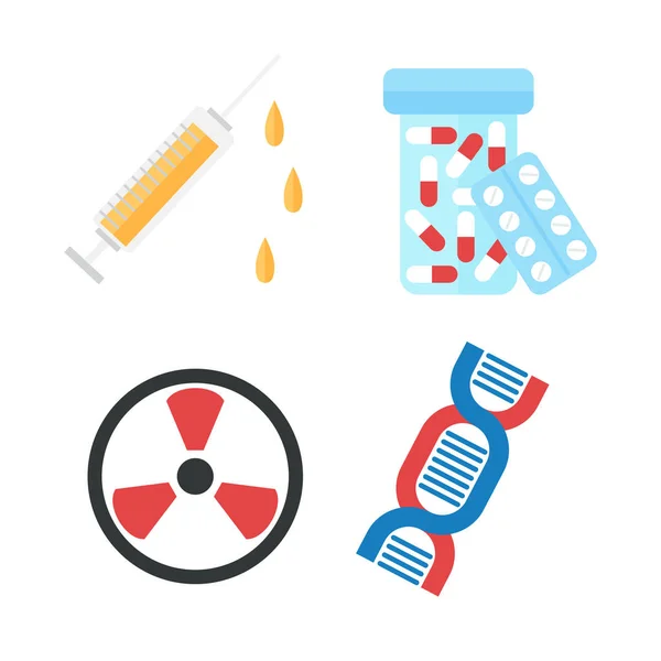 Vetor de ícones de produto geneticamente modificado . — Vetor de Stock