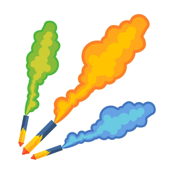 Pyrotechnics and fireworks vector. — Stock Vector