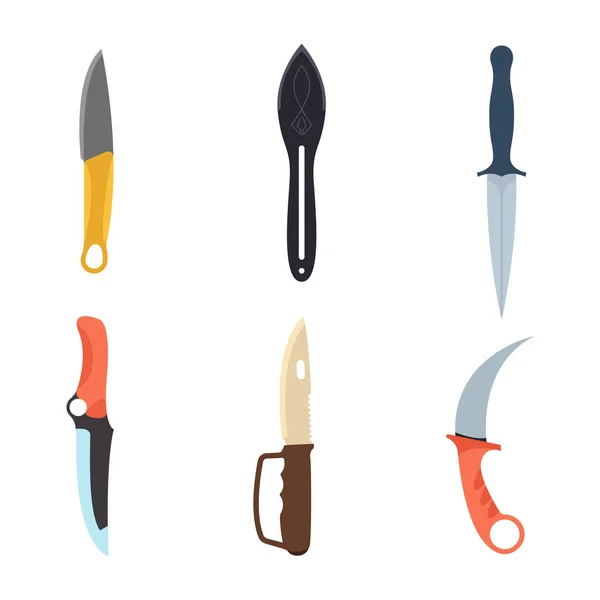 Knifes arma vetor ilustração . — Vetor de Stock