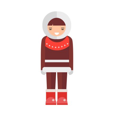 Eskimo vektör çizim.