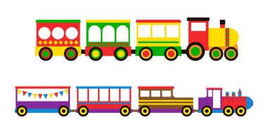 Oyuncak tren vektör çizim.