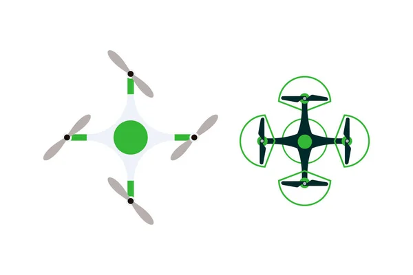 Vettore quadricottero drone . — Vettoriale Stock