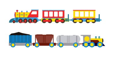 Oyuncak tren vektör çizim.
