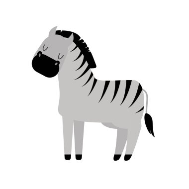 Zebra illüstrasyon vektör.