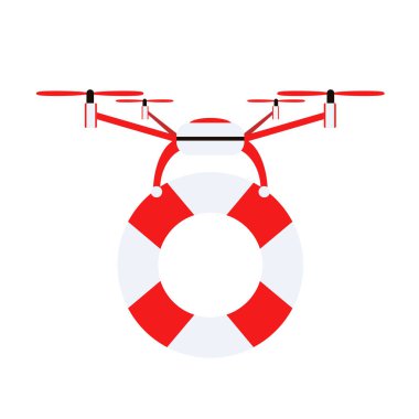 Drone quadcopter vektör.