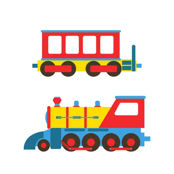 Toy train vektorillustration. — Stock vektor