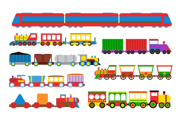 Іграшковий потяг Векторні ілюстрації . — стоковий вектор
