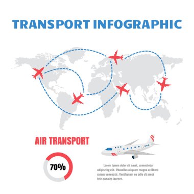 Dünya Dünya harita Infographic vektör