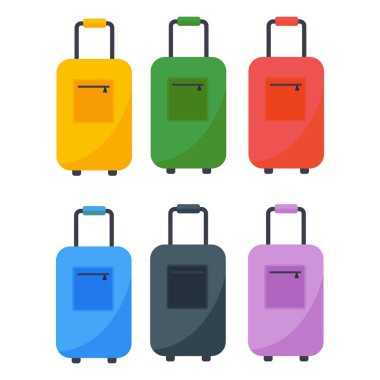 Yolculuk bavul seyahat çanta vektör.