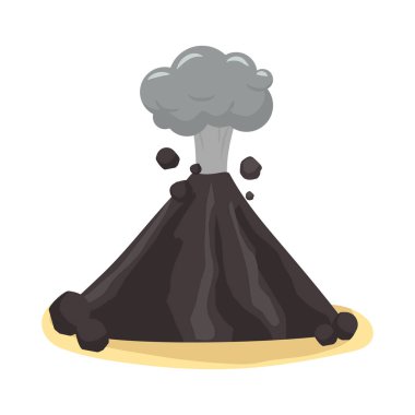 Volkan vektör çizim ayarla.