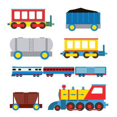 Oyuncak tren vektör çizim.