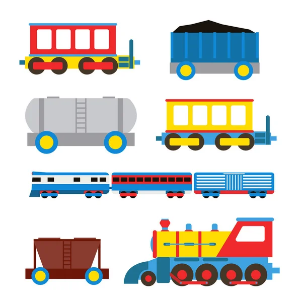 Ilustração do vetor do trem do brinquedo . — Vetor de Stock