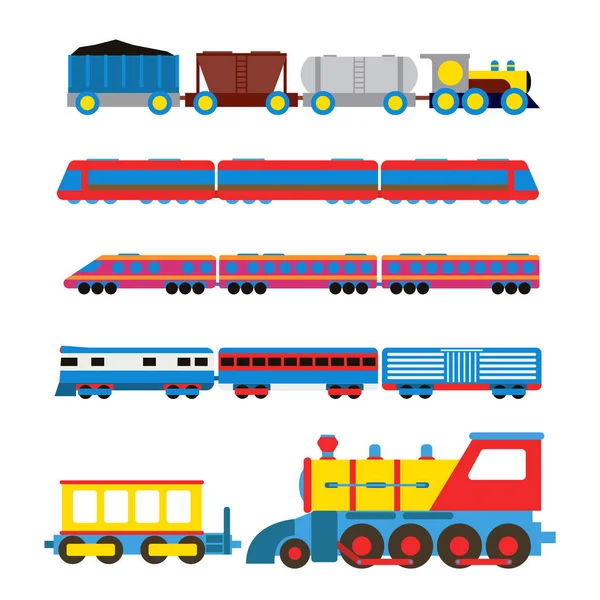 Juguete tren vector ilustración . — Archivo Imágenes Vectoriales