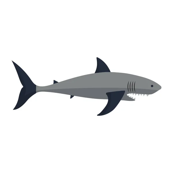 Caractère de requin vecteur . — Image vectorielle