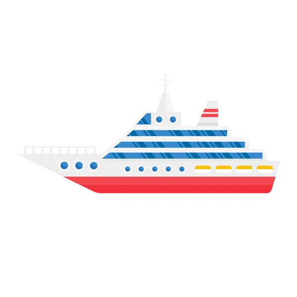 Schiff Fracht Seetransport Vektor Illustration. — Stockvektor