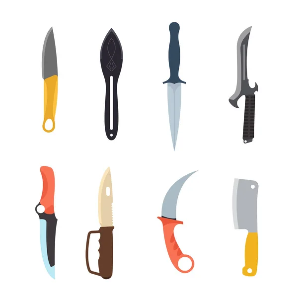 Knifes arma vetor ilustração . —  Vetores de Stock