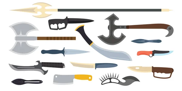 Knifes arma vetor ilustração . —  Vetores de Stock