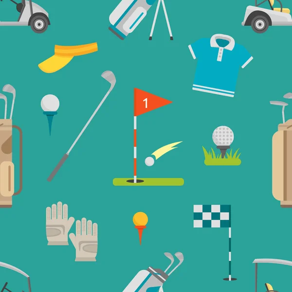 Golf bezešvé vzor vektor — Stockový vektor