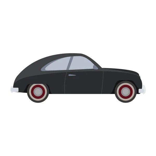 Ilustración vectorial coche retro. — Vector de stock