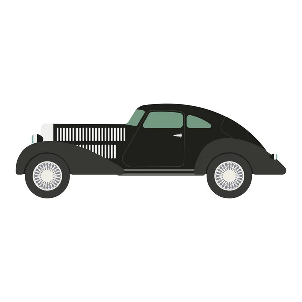 Ilustración vectorial coche retro. — Vector de stock