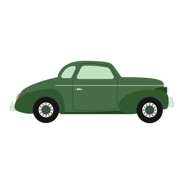 Ilustración vectorial coche retro. — Vector de stock