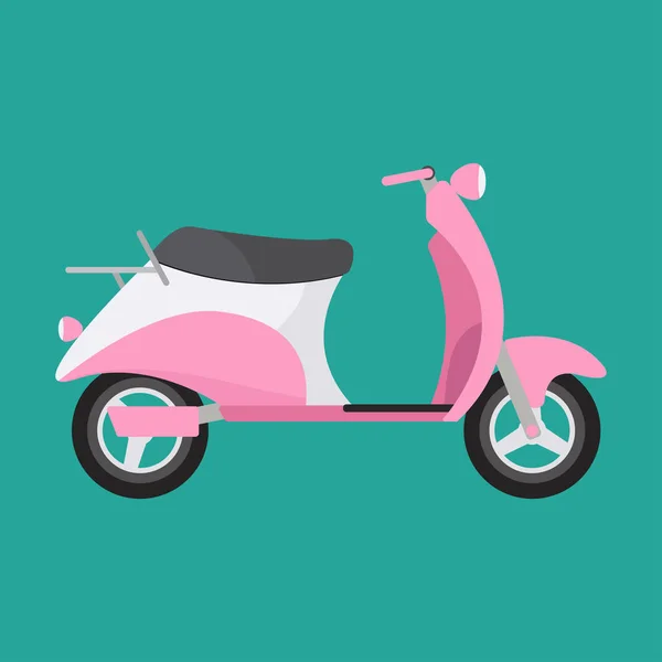 Ilustración de scooter vectorial retro . — Archivo Imágenes Vectoriales