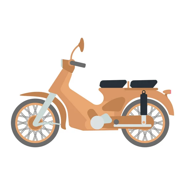 Illustration de scooter vectoriel rétro . — Image vectorielle