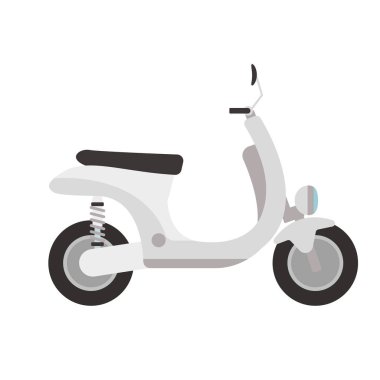 Retro vektör scooter çizim.