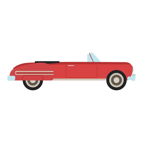 Ilustración vectorial coche retro. — Vector de stock