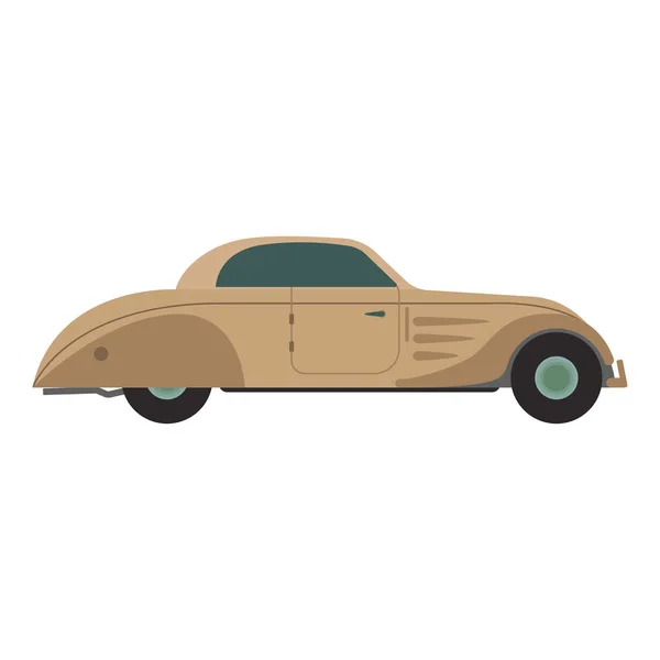 Ilustración vectorial coche retro. — Vector de stock