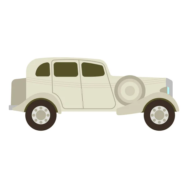 Ilustración vectorial coche retro. — Vector de stock