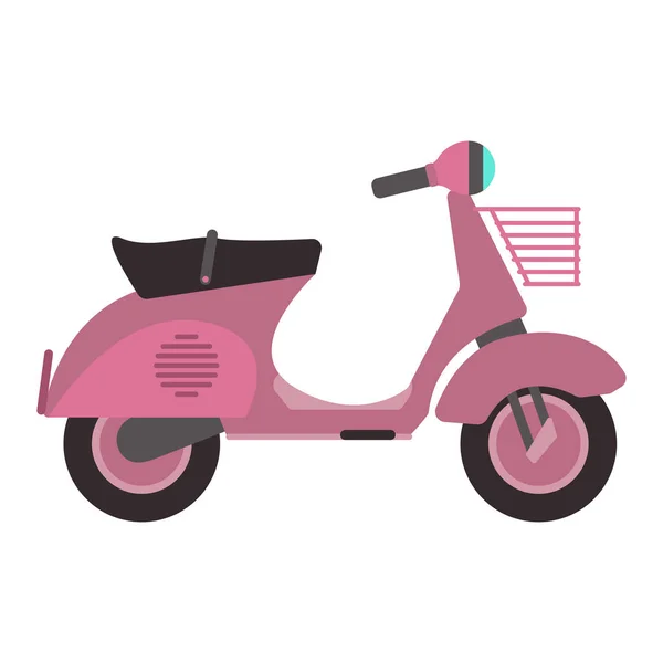 Ilustración de scooter vectorial retro . — Archivo Imágenes Vectoriales