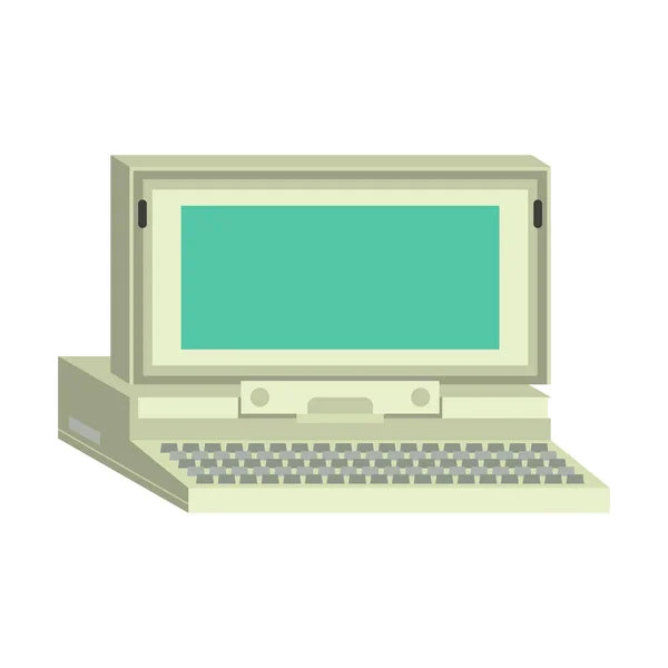 Illustrazione vettoriale del computer . — Vettoriale Stock