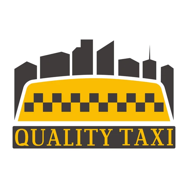 Taxi insignia vector ilustración . — Archivo Imágenes Vectoriales