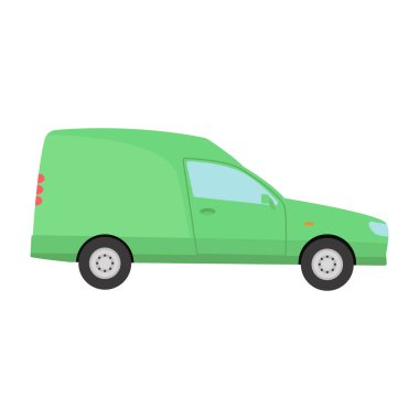 Araba vechicle mini van ulaşım vektör.