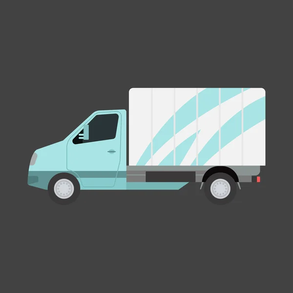 Carga de transporte de carga caminhão vetor ilustração . — Vetor de Stock