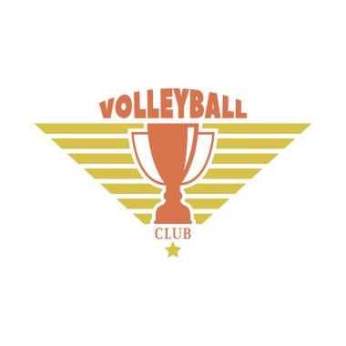 Voleybol rozet vektör.