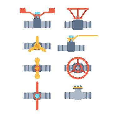 Boruları izole simgeler vektör.