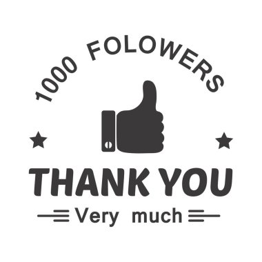 Teşekkür ederim metin yazı vektör rozeti.