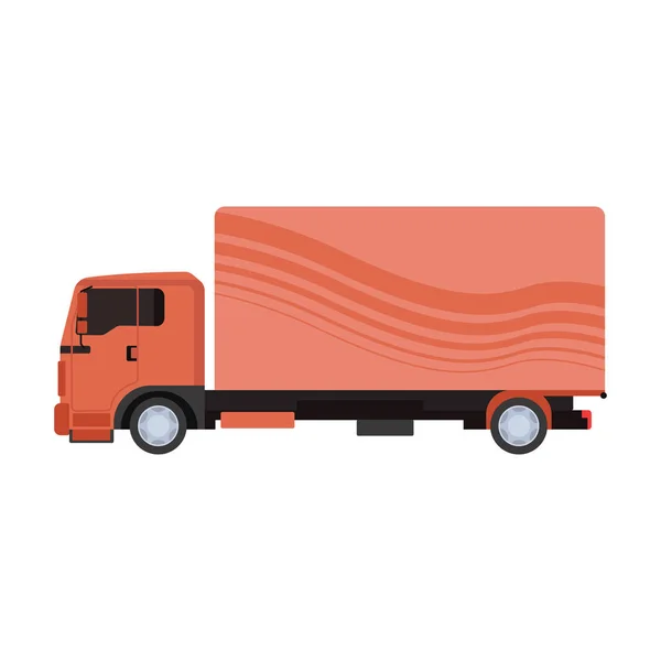 Carga transporte de mercancías camión vector ilustración . — Vector de stock