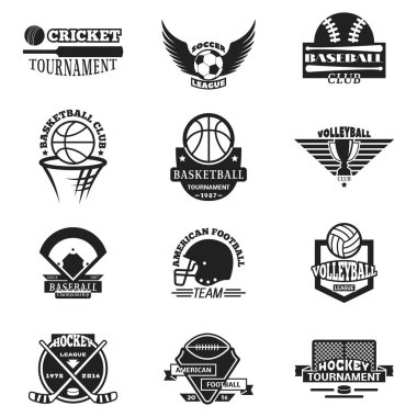 Spor takım rozet vektör hazır.
