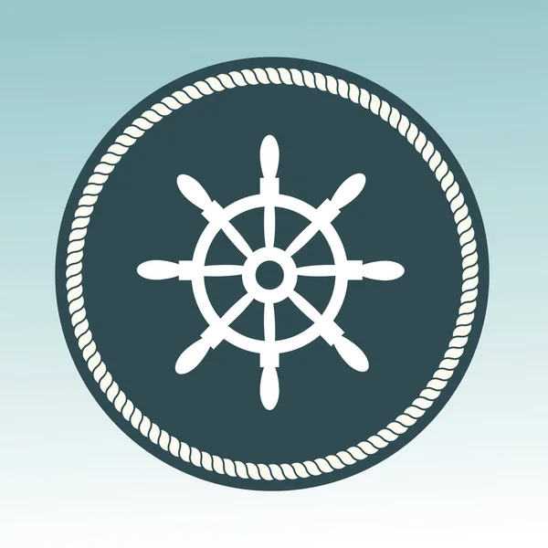 Horgony hajózási szimbólum vektor jelvény. — Stock Vector