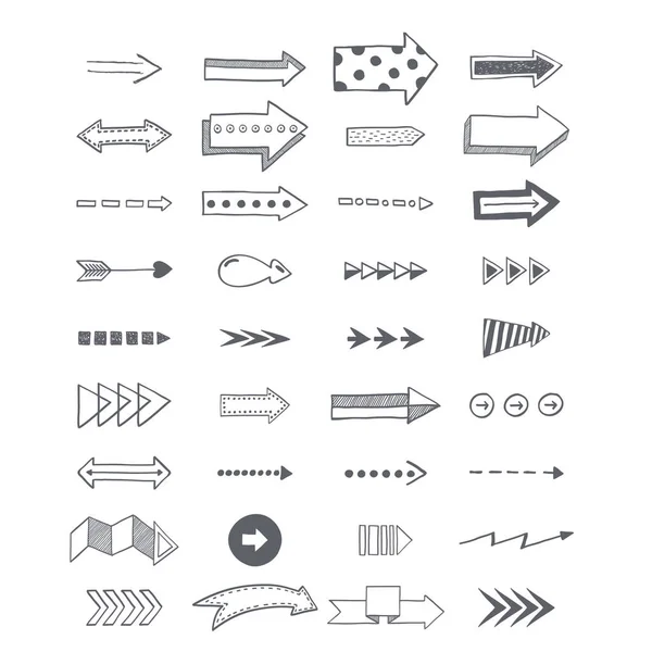 Vektor-Illustration von Pfeil-Symbolen. — Stockvektor