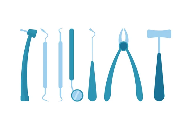 Equipamento de estomatologia odontológica ilustração vetorial . — Vetor de Stock