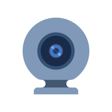 Web kamera vektör çizim üzerinde beyaz