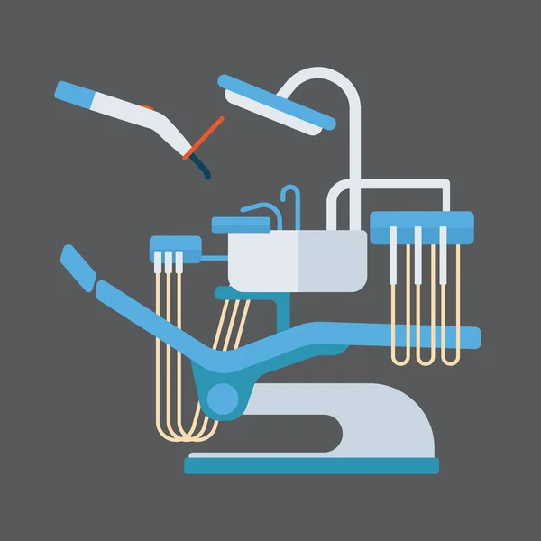 Dentist chair stomatology equipment vector illustration. — Stock Vector