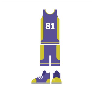 Basketbol oyuncu bez vektör.